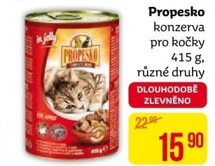 Konzerva pro kočky Propesko