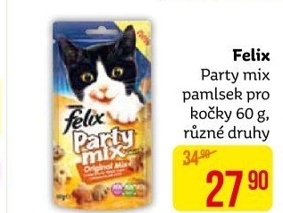 Pamlsky pro kočky Party mix Felix Purina