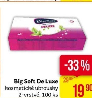 Papírové kapesníčky 2vrstvé Deluxe Big Soft - box