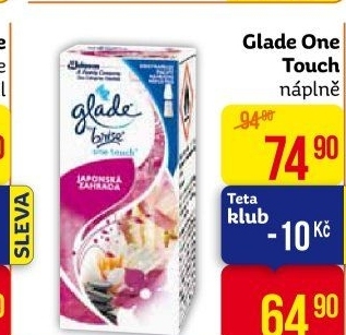 Osvěžovač vzduchu One touch Glade by Brise - náplň