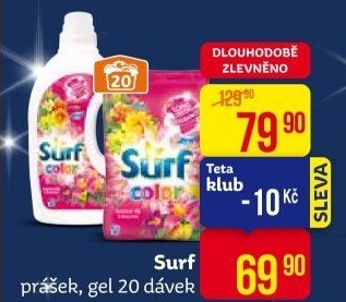 Prací prášek Surf
