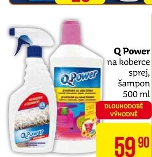 Čistič koberců ve spreji Q Power