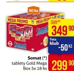 Tablety do myčky Gold Somat