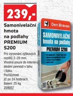 Samonivelační hmota na podlahy Premium Den Braven