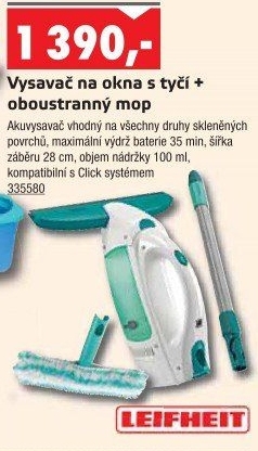Vysavač na okna Window Cleaner Leifheit