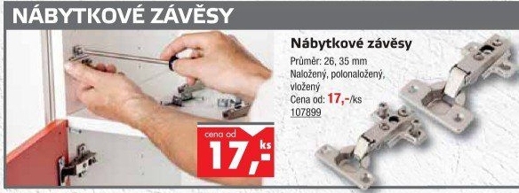Závěs nábytkový Walteco