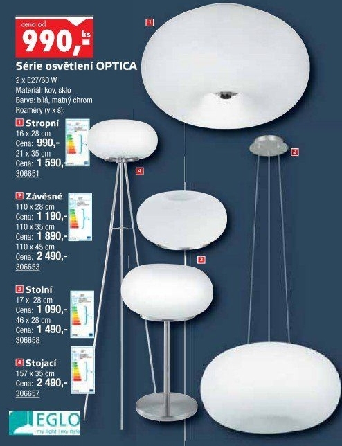Stropní svítidlo Optica Eglo