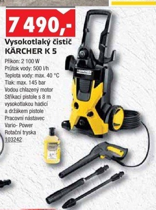 Vysokotlaký čistič Kärcher K5