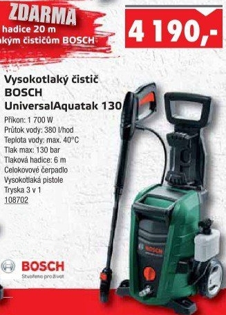 Vysokotlaký čistič Bosch UniversalAquatak 130