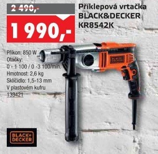 Příklepová vrtačka Black&amp
