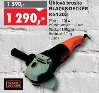 Úhlová bruska Black&amp