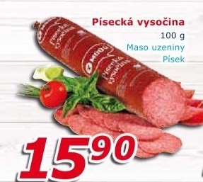 Salám Vysočina písecká Maso uzeniny Písek