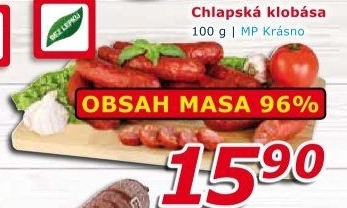 Chlapská klobása Krásno