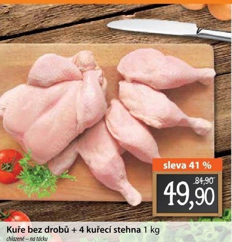 Kuře + 4 kuřecí stehna