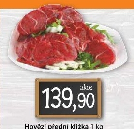 Hovězí přední bez kosti - kližka