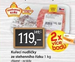Kuřecí nudličky ze stehenního řízku Vodňanské kuře