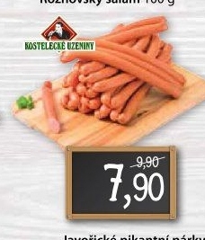 Párky javořické pikantní Kostelecké uzeniny