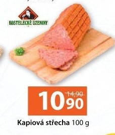 Střecha kapiová Kostelecké uzeniny
