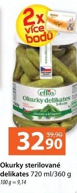 Okurky delikates Efko