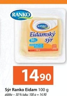 Sýr Eidam 30% Ranko