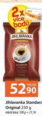 Mletá káva Standard Jihlavanka
