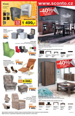 akční leták Sconto nábytek 28.2.2018-20.3.2018