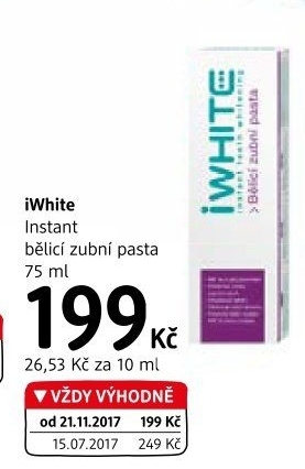 Pasta na zuby bělicí iWhite