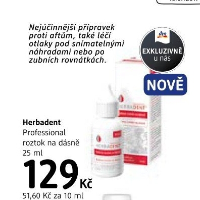 Roztok na dásně Herbadent