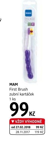Kartáček na zuby dětský First Brush MAM