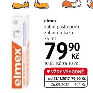 Pasty na zuby Elmex