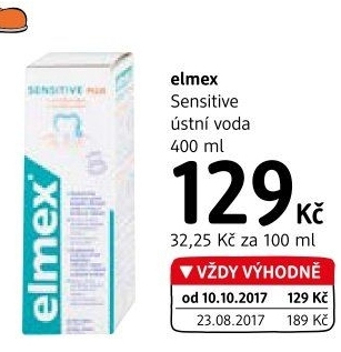 Ústní voda Sensitive plus Elmex