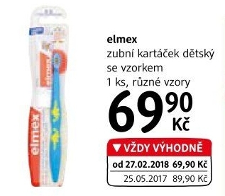 Kartáček na zuby dětský Elmex