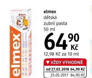 Pasta na zuby dětská Elmex