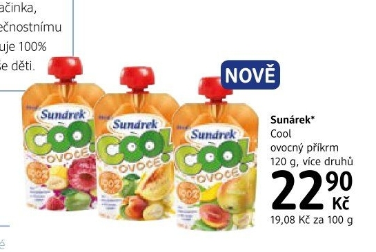 Ovocné pyré Do ručičky Cool Sunárek