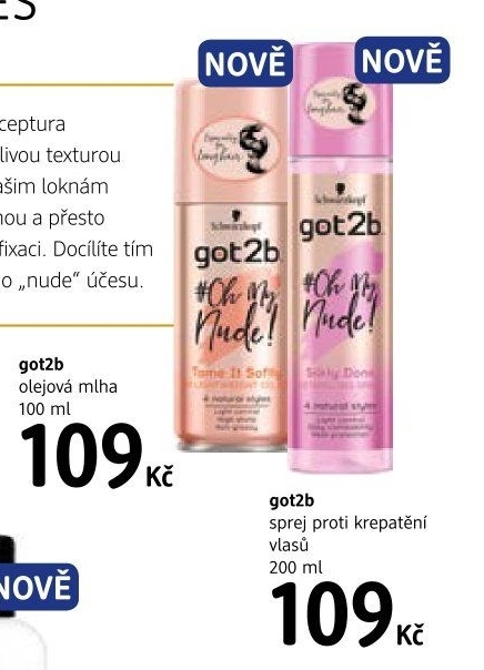 Olejová mlha Got2b Schwarzkopf