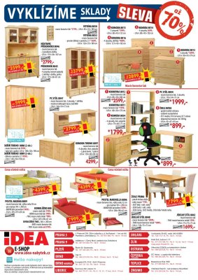 akční leták IDEA nábytek 1.3.2018-14.3.2018