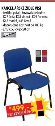 Židle VISI šedá K27