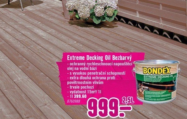 Olej na dřevo Extreme Bondex