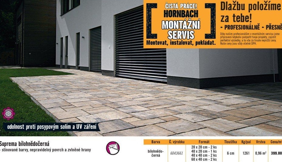 Dlažba betonová - Hornbach akcniletaky.com
