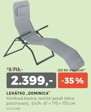 Zahradní lehátko DOMINICA