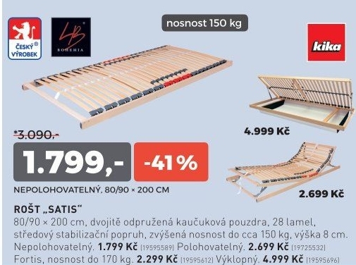 Lamelový rošt SATIS