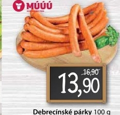 Párky debrecínské Maso uzeniny Písek