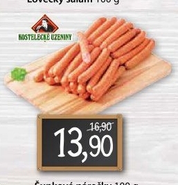 Párky šunkové Kostelecké uzeniny