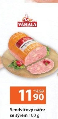 Nářez sendvičový se sýrem Váhala