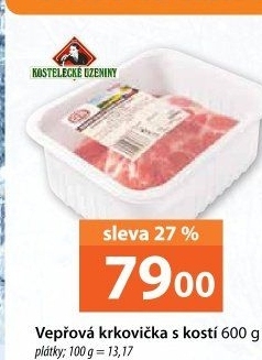 Vepřová krkovice s kostí Kostelecké uzeniny
