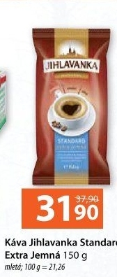 Mletá káva Standard extra jemná Jihlavanka