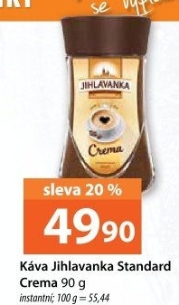Instantní káva Jihlavanka Standard Crema