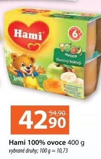 Příkrm 100% ovoce Hami