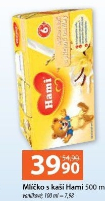 Mlíčko s kaší Hami