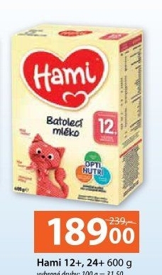 Výživa mléčná Hami
